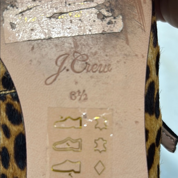 J. Crew Brown and Black Flats with Animal Print - Picture 4 of 4